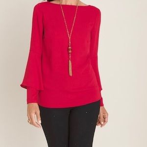 NEW Chico’s satin blouse